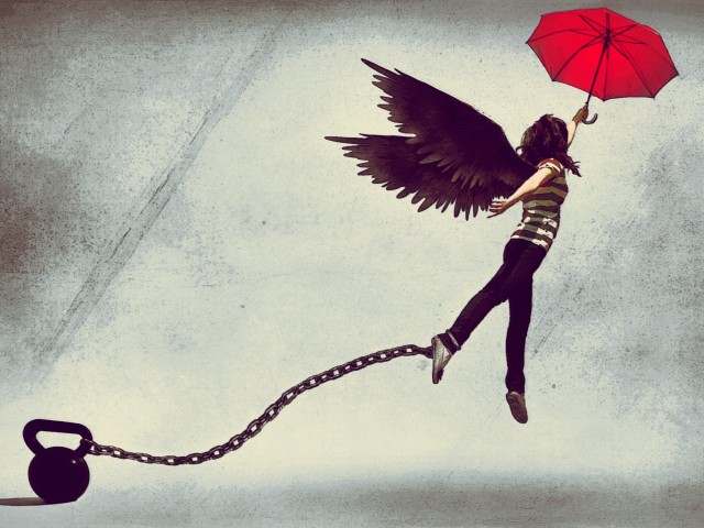 artwork-drawing-girl-red-umbrella-locked-freedom-wings-angel-1280x960